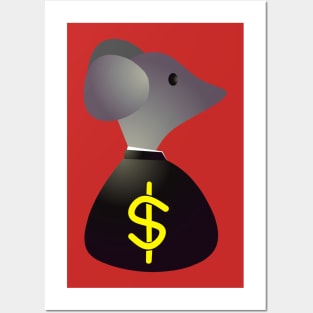 MR MOUSE IN MONEY TASK Posters and Art